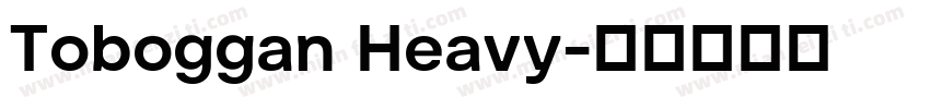 Toboggan Heavy字体转换